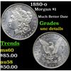 Image 1 : 1880-o Morgan Dollar $1 Grades Unc Details