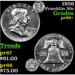 1956 Franklin Half Dollar 50c Grades GEM++ Proof