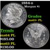 Image 1 : 1884-o Morgan Dollar $1 Grades Select Unc+ PL