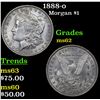 Image 1 : 1888-o Morgan Dollar $1 Grades Select Unc