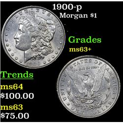 1900-p Morgan Dollar $1 Grades Select+ Unc