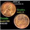 Image 1 : 1927-p Lincoln Cent 1c Grades Select Unc RB
