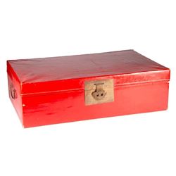 Chinese red lacquered box.