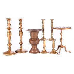 A collection of brass.