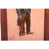Image 5 : Early 20th century oil on board of a World War I French Soldier. Signed lower left Henry Hunt and da