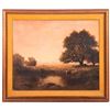 Image 1 : An oil on board landscape by George Vicat Cole (1833-1893) signed lower left/middle.