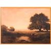 Image 2 : An oil on board landscape by George Vicat Cole (1833-1893) signed lower left/middle.
