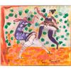 Image 2 : Gouache on paper of dancers attributed on artwork to Boris Gregoriev (1886-1939) signed in Cyrilic l
