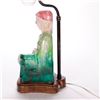 Image 7 : Faence figure lamp.