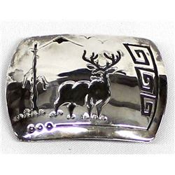 Navajo Sterling Buckle by Roscoe Scott