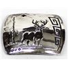 Image 1 : Navajo Sterling Buckle by Roscoe Scott