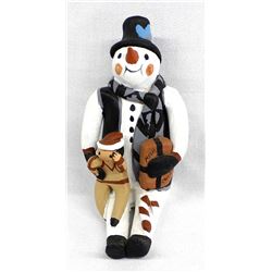 Jemez Pueblo Pottery Snowman Storyteller, Lucero