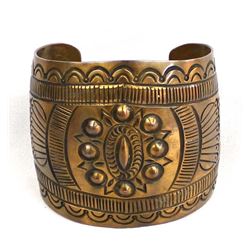 Native American Navajo Copper Cuff Bracelet