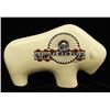 Image 1 : Ceramic Buffalo with Design by Tu-oti