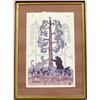 Image 1 : Signed and Numbered Native American Tahoma Print