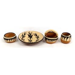 4 Native American Santo Domingo Pueblo Pottery