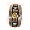 Image 1 : Vintage Navajo Sterling Turquoise Watch Bracelet
