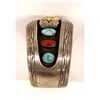 Image 2 : Vintage Navajo Sterling Turquoise Watch Bracelet