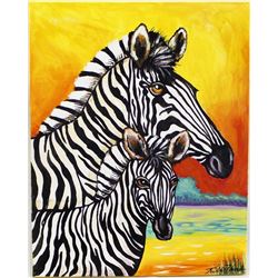 Original Acrylic Painting by Kathy Kills Thunder