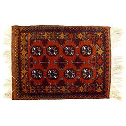 Vintage Fringed Persian Rug