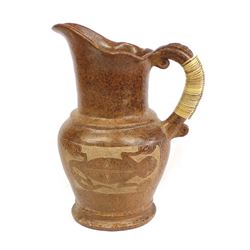 Large Lombok Indonesia Pottery Pitcher