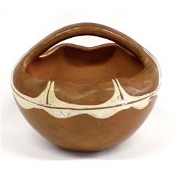 Vintage Santa Clara Pottery Basket