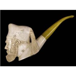 Antique Vintage Meerschaum Pipe, Bakelite Stem