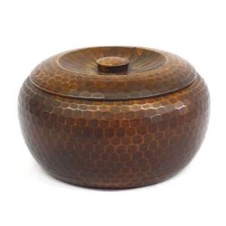 Japanese Carved Lidded Wood Box