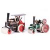 Image 1 : Two vintage steam roller toys.