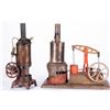 Image 4 : Three vintage model steam engines.