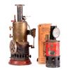 Image 1 : Two vintage model steam engines.