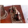 Image 4 : Vintage model steam engine and gauge.