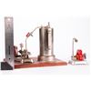 Image 6 : Vintage model steam engine and gauge.