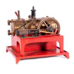 Vintage model steam engine.