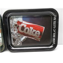 2 - Metal Coca-Cola Trays