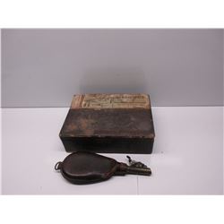 Vintage Shotbag & a Benson & Hedges Cigar box