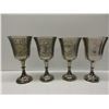 4 Plated Silver Chalice's