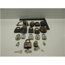 18 Vintage Padlocks