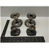 Image 2 : 4 Silver Plate Candle Stick Holders