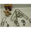Image 2 : Selection of Puzzles - 7 Metal & 1 Wood