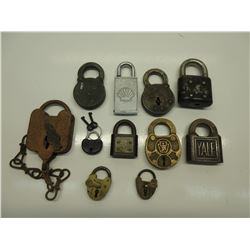 11 Vintage Padlocks