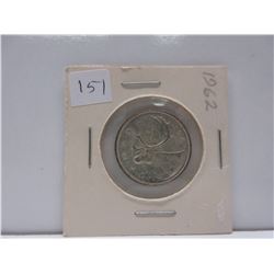 1962 .25 Canadian Quarter