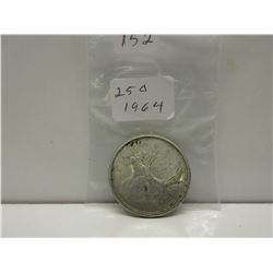 1964 .25 Canadian Quarter