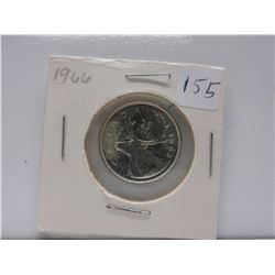 1966 .25 Canadian Quarter