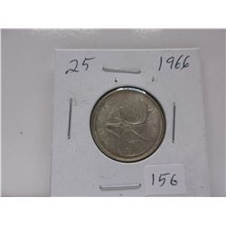 1966 .25 Canadian Quarter
