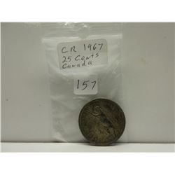 1967 .25 Canadian Quarter