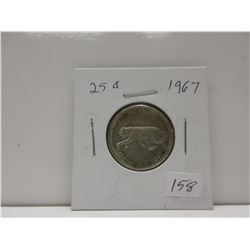 1967 .25 Canadian Quarter