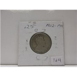 .25 Canadian Quarter - Edward VII