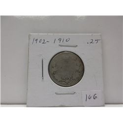 .25 Canadian Quarter - Edward VII