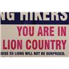 Image 4 : Mountain Lion Warning Sign from Canada
